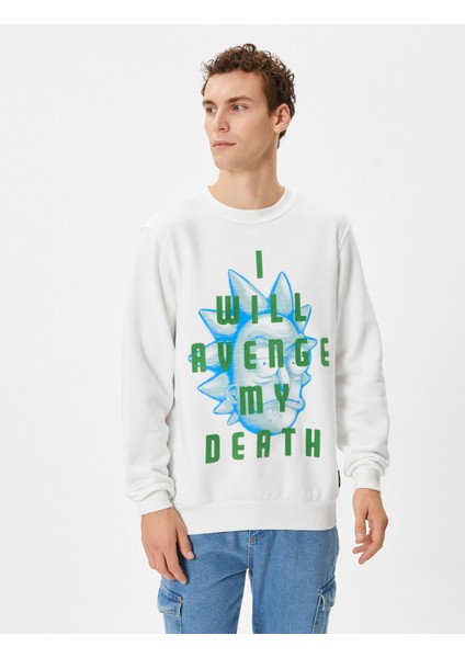 Rick And Morty Sweatshirt Lisanslı Baskılı modelleri