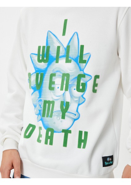 Rick And Morty Sweatshirt Lisanslı Baskılı indirimleri