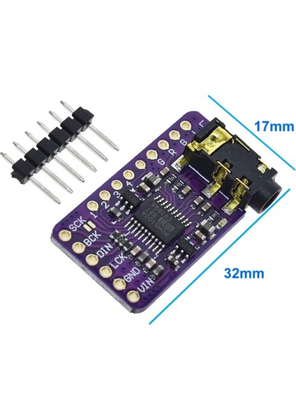 PCM5102A Dac Modül Iıs Ses Kartı Müzik Üretici Dijital Analog Dönüştürücü Raspberry Pi ESP32 indirimleri