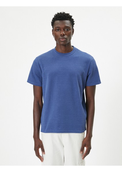 Basic Tişört Bisiklet Yaka Kısa Kollu modelleri