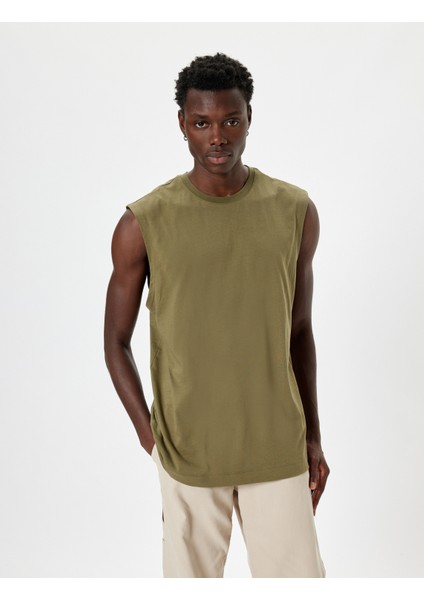 Basic Atlet Kolsuz Bisiklet Yaka Pamuklu