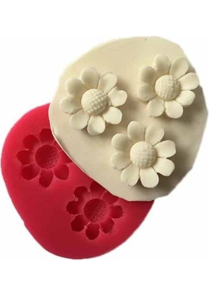 Üçlü Papatya Silikon Kalıp