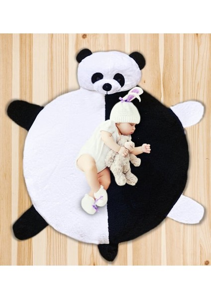 Özgüner Oyuncak Sevimli Panda Bebek Oyun Halısı 120 cm Oyun Matı