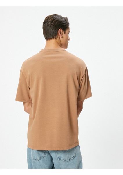 Oversize Tişört Bisiklet Yaka Kısa Kollu Pamuklu fırsatları