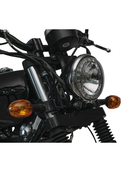 Cafe Racer 125 Benzinli Motosiklet - Beyaz