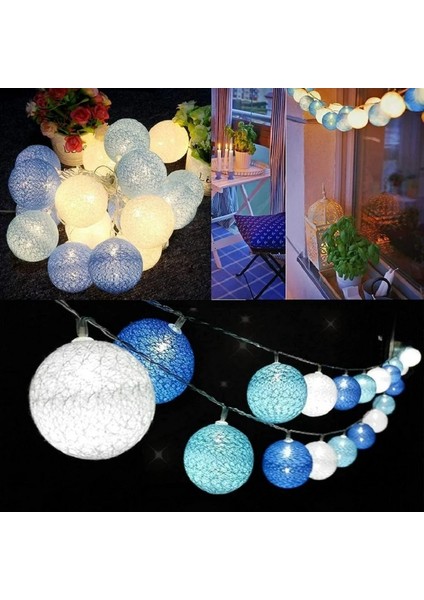 LED Cotton String Lights 2 Metre Koton 10 Led'li Aydınlatma