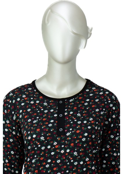 Kadın Anne Bluz Turlu Viskon Penye Kumaş Çiçek Demeti Desenli Likralı Rahat Kesim Tam Kalıp fiyatları