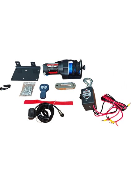 Hunter Vinç 2000 Lb Sentetik Atv Utv Offroad Vinç Uzaktan Kumandalı 12V