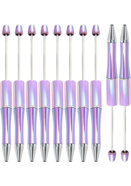 10 Adet Boncuklu Kalem Tükenmez Kalem Ofis Malzemeleri Okul Erkek Kız Menekşe (Yurt Dışından) modelleri