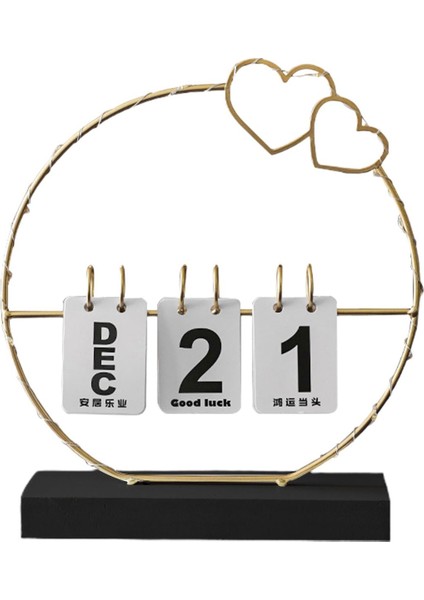 Sevgililer Günü Üstü Takvimi Sürekli Çevirmeli Takvim Ev (Yurt Dışından)