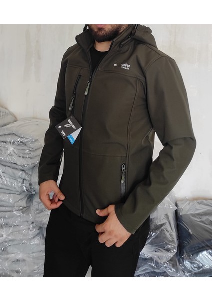 Taktikal Tactikal Softjel Içipolarlısıvı ve Rüzgar Geçirmez Outdoor Slimfit Mont