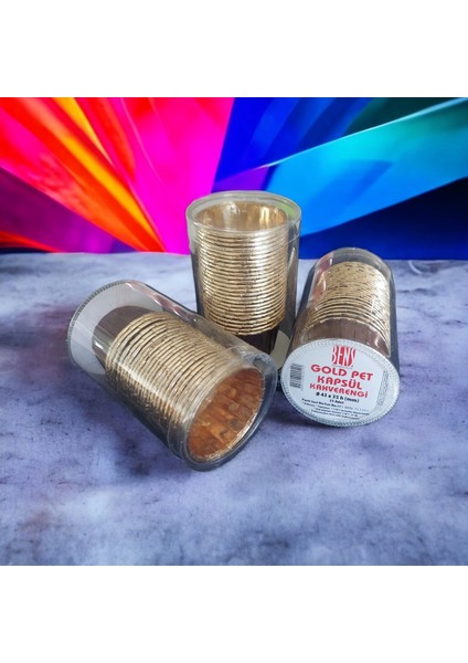 Gold Pet Kapsül (43X35) Kahverengi Asetatlı 25'li modelleri