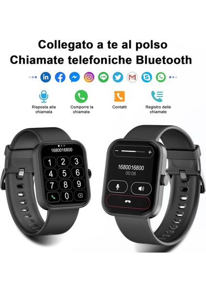 1.83-Inç Bluetooth Çağrıları Akıllı Saat