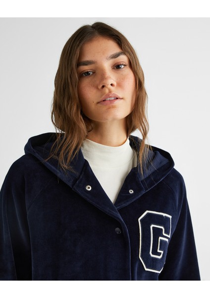 Kadın Lacivert Relaxed Fit Kapüşonlu Logolu Sweatshirt 4201257.433 fırsatları