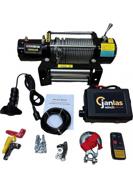 Hunter Vinç 10000 Lb Çelik Halat 4X4 Offroad 12V