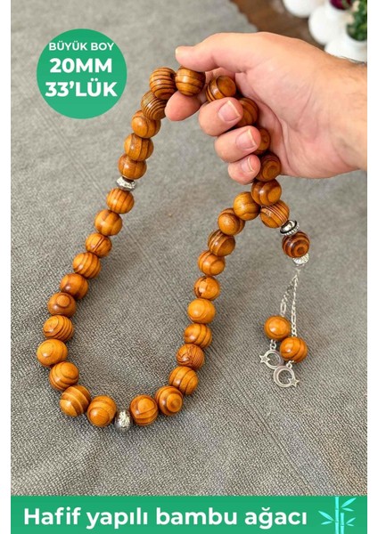 20 mm Dekoratif Amaçlı Bambu Ağacı Tesbih modelleri