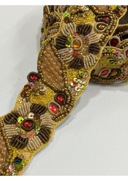 Hint Işi Şerit / Dekoratif Hint Şerit / 1,30 Metre / Haki fiyatları