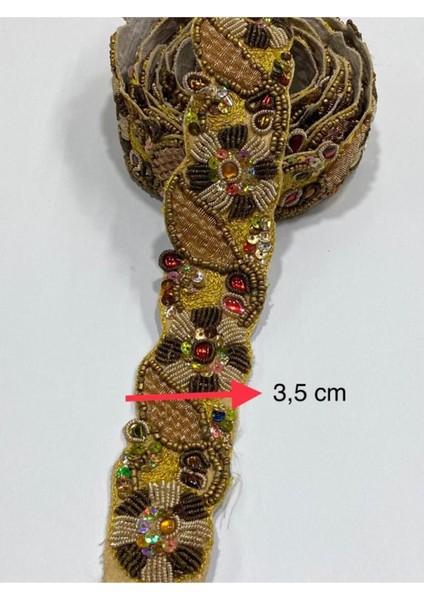 Hint Işi Şerit / Dekoratif Hint Şerit / 1,30 Metre / Haki indirimleri