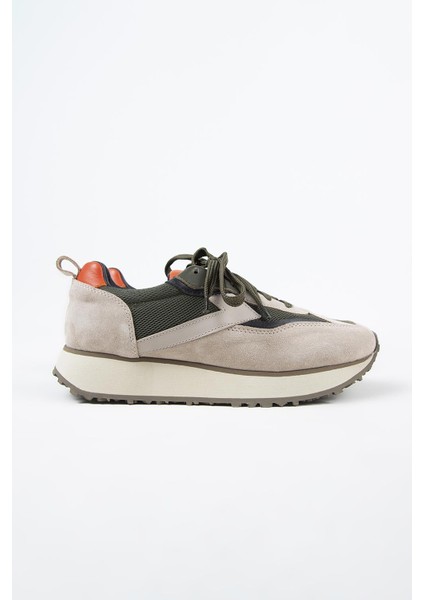Moreno Erkek Deri Bağcıklı Bej-Haki Sneakers fiyatları