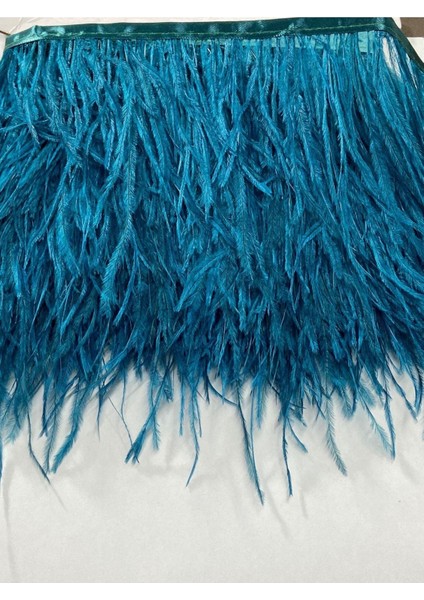 Devekuşu Tüy Petrol Mavi / 1 Metre fiyatları