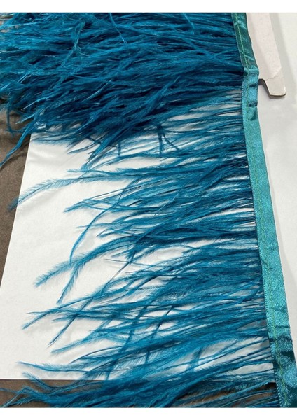 Devekuşu Tüy Petrol Mavi / 1 Metre modelleri