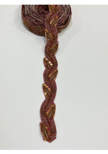 Hint Işi Şerit / Dekoratif Hint Şerit / 1 Metre / Bordo fiyatları