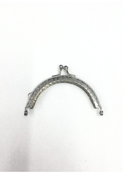 Çanta ve Cüzdan Klipsi Oval 12 cm Gümüş