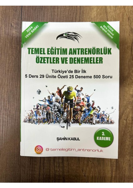 3.kademe Ana Kitap -Şahin Kabul