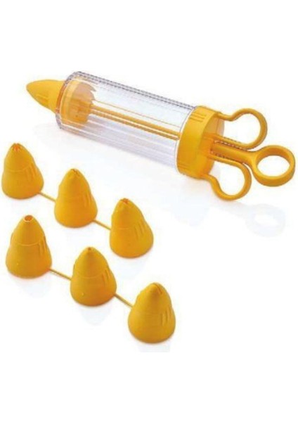 Krem Şanti Pompası 7 Uçlu Pasta Kek Kurabiye Süsleme Seti fırsatları