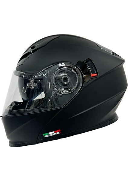 Sw 926 Matt Black Double Vizör Çene Açılır Kask