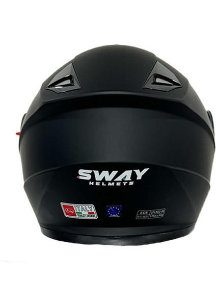 Sw 926 Matt Black Double Vizör Çene Açılır Kask