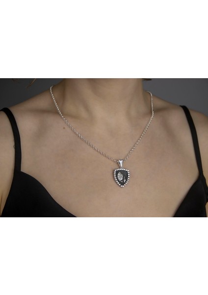 Başak Burcu 925 Ayar Gümüş Kolye