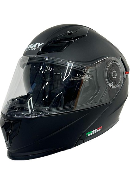 Sw 926 Matt Black Double Vizör Çene Açılır Kask