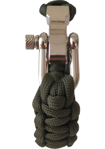 Paracord Cobra Metal Ayarlı Bileklik
