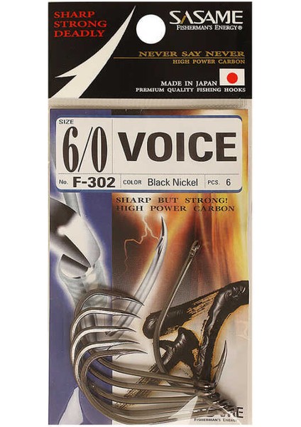F-302 Voice Serisi Olta Iğnesi Standart-10/0