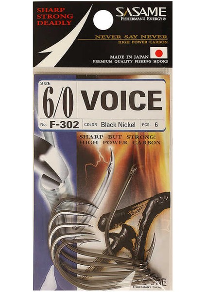 F-302 Voice Serisi Olta Iğnesi Standart-10/0
