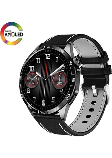 Watch Gt4 Pro Akıllı Saat Siyah 500-600 Mah 6 Ay Siyah 46 mm Siyah