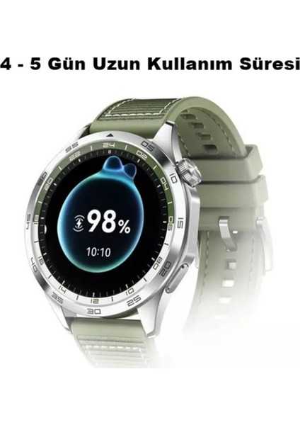 Watch Gt4 Pro Akıllı Saat Siyah 500-600 Mah 6 Ay Siyah 46 mm Siyah