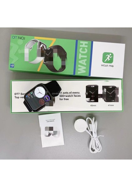 Ithalatçı Dt No 1 Watch 7 Akıllı Saat Serisi Tam Ekran Nfc Gps Takip Bt Arama Aranma Mesa