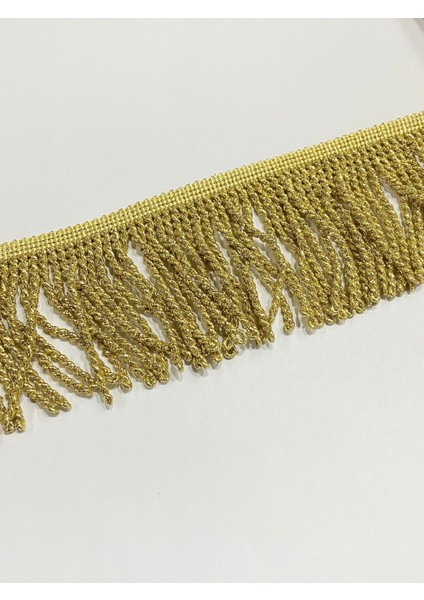 Simli Burgu Püskül/ Koltuk Yastık Örtü Püskülü / 1 Merte / 10 Cm / Gold