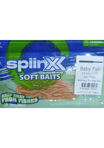 Baby Fısh Silikon 4.5cm 18P Tan (Tan)