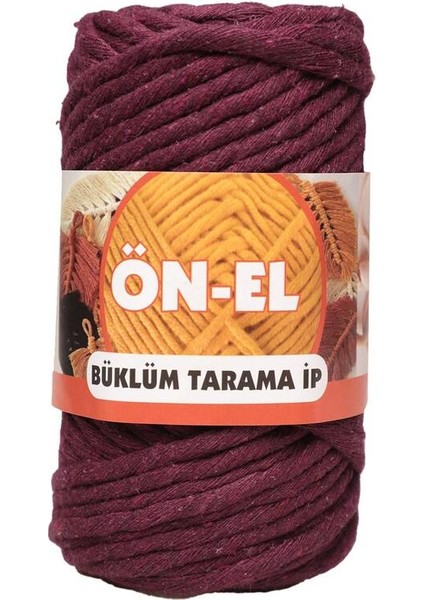 Büklüm Tarama Makrome Ipi 250 Gr. | Bordo