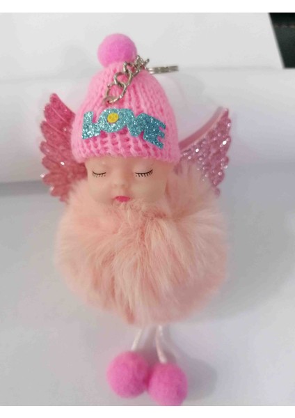 Bebek Figürlü Peluş Anahtarlık Pembe fiyatları