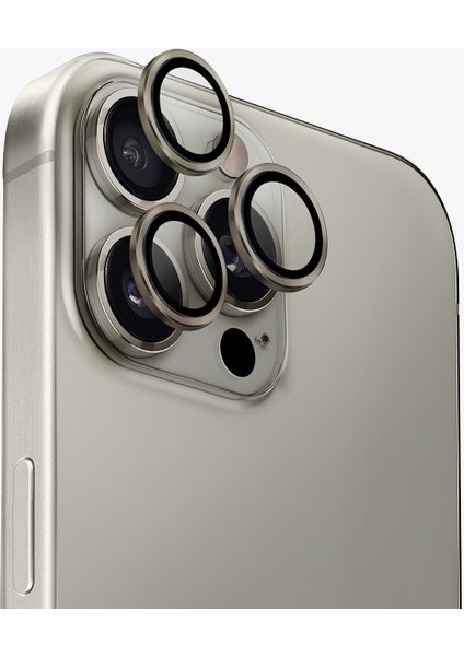 Iphone 16 Pro / Iphone 16 Pro Max Lens Koruyucu Aluguard Serisi Alüminyum Çerçeve