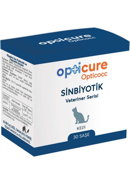 Opticure Cat Synbiotic Prebiyotik + Probiyotik 30 Şase