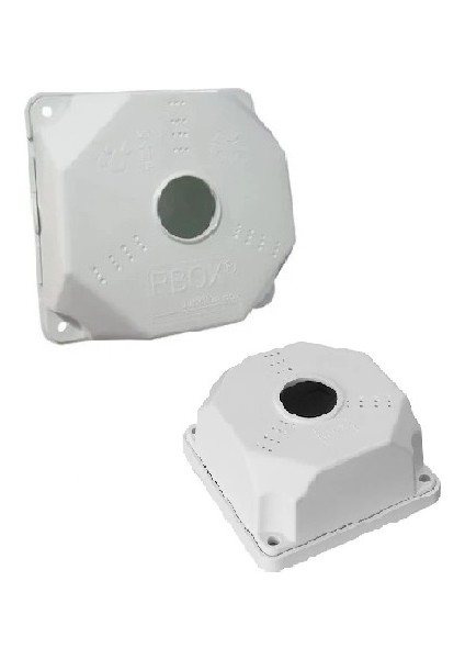 20 Adet Orta Boy WX9RBOX Cctv Güvenlik Kamera Buat Montaj Kutusu + Taban Dahil 10,5X10,5 X4,5 cm Rbox Kare