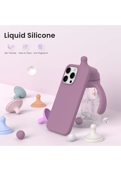 Apple Iphone 16 Pro Lansman Kılıf Içi Kadife Soft Yumuşak Dokulu Kılıf Liquid Lsr Silikon