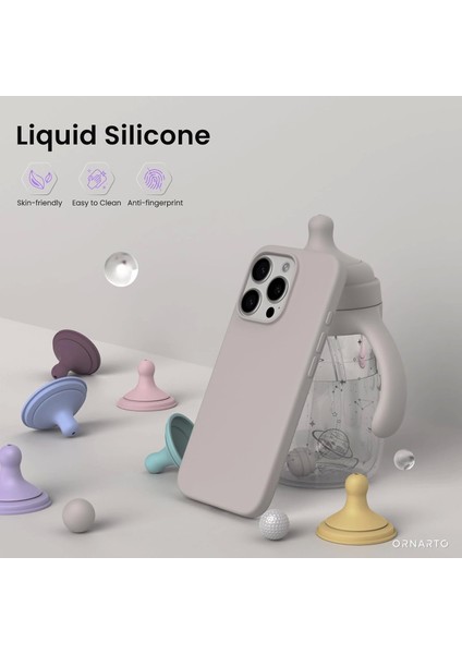 Apple Iphone 16 Pro Lansman Kılıf Içi Kadife Soft Yumuşak Dokulu Kılıf Liquid Lsr Silikon