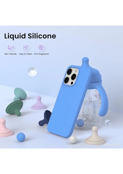 Apple Iphone 16 Pro Lansman Kılıf Içi Kadife Soft Yumuşak Dokulu Kılıf Liquid Lsr Silikon