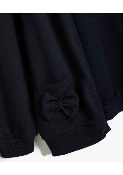 Okul Sweatshirt Uzun Kollu Fiyonk Detaylı modelleri